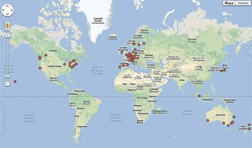 Mapa das melhores cidade para se viver